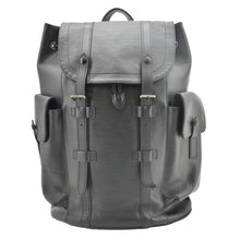 Load image into Gallery viewer, LOUIS VUITTON Christopher Epi Leather Backpack Bag Black
