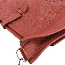 Load image into Gallery viewer, HERMES Evelyne Clemence III PM Leather Crossbody Bag Red