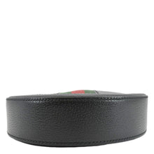 Load image into Gallery viewer, GUCCI Ophidia Mini GG Round Web Leather Crossbody Bag Black 550618