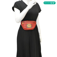 Load image into Gallery viewer, GUCCI Print Small Leather Belt Bag Red 527792