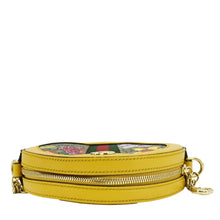 Load image into Gallery viewer, GUCCI Ophidia Mini Flora GG Round Supreme Monogram Web Crossbody Bag Yellow 550618