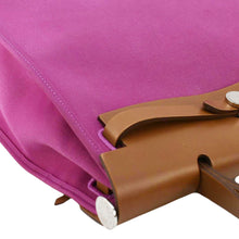 Load image into Gallery viewer, HERMES Herbag Zip Retourne 31 Toile Canvas Tote Shoulder Bag Fuchsia