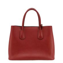 Load image into Gallery viewer, PRADA Double Handle Medium Saffiano Leather Tote Shoulder Bag Red