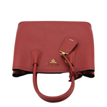 Load image into Gallery viewer, PRADA Double Handle Medium Saffiano Leather Tote Shoulder Bag Red