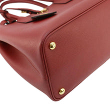 Load image into Gallery viewer, PRADA Double Handle Medium Saffiano Leather Tote Shoulder Bag Red