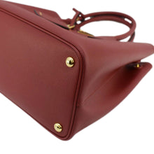 Load image into Gallery viewer, PRADA Double Handle Medium Saffiano Leather Tote Shoulder Bag Red