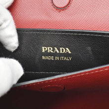Load image into Gallery viewer, PRADA Double Handle Medium Saffiano Leather Tote Shoulder Bag Red