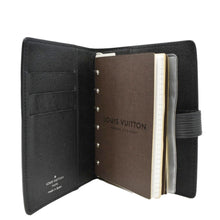 Load image into Gallery viewer, LOUIS VUITTON Ring Agenda Small Epi Leather Organizer Cover Black