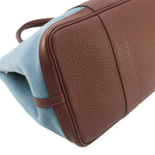 Load image into Gallery viewer, HERMES Garden Party 36 Leather Tote Bag Blue Teal