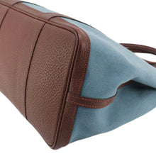Load image into Gallery viewer, HERMES Garden Party 36 Leather Tote Bag Blue Teal