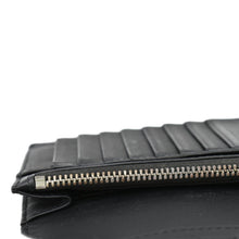 Load image into Gallery viewer, BURBERRY London Check Leather Zip Wallet Black
