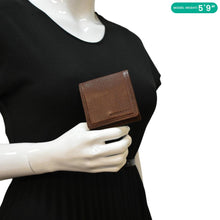 Load image into Gallery viewer, BURBERRY Caviar Leather Coin Purse Brown