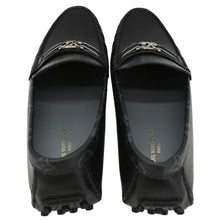 Load image into Gallery viewer, LOUIS VUITTON Hockenheim Moccasin Leather Loafers Black US 10