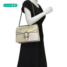 Load image into Gallery viewer, GUCCI X SEGA Dionysus Medium GUCCY Stars Leather Shoulder Bag White 400235