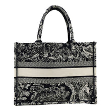 Load image into Gallery viewer, CHRISTIAN DIOR Dioriviera Book Medium Toile De Jouy Reverse Embroidery Tote Blue