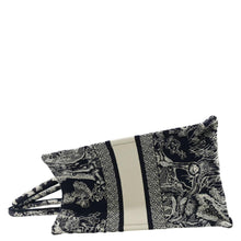 Load image into Gallery viewer, CHRISTIAN DIOR Dioriviera Book Medium Toile De Jouy Reverse Embroidery Tote Blue
