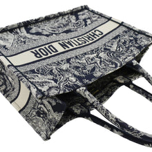 Load image into Gallery viewer, CHRISTIAN DIOR Dioriviera Book Medium Toile De Jouy Reverse Embroidery Tote Blue