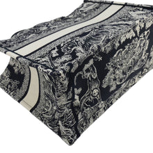 Load image into Gallery viewer, CHRISTIAN DIOR Dioriviera Book Medium Toile De Jouy Reverse Embroidery Tote Blue