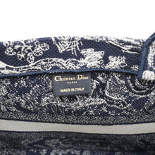 Load image into Gallery viewer, CHRISTIAN DIOR Dioriviera Book Medium Toile De Jouy Reverse Embroidery Tote Blue