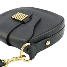 Load image into Gallery viewer, CHRISTIAN DIOR D Fence Calfskin Leather Saddle Bag Black