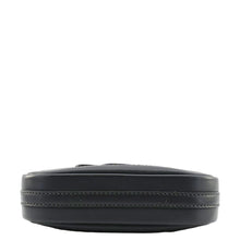 Load image into Gallery viewer, CHRISTIAN DIOR D Fence Calfskin Leather Saddle Bag Black