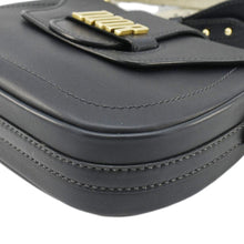 Load image into Gallery viewer, CHRISTIAN DIOR D Fence Calfskin Leather Saddle Bag Black