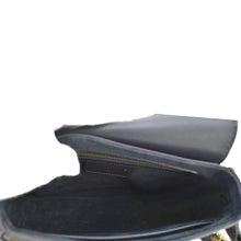 Load image into Gallery viewer, CHRISTIAN DIOR D Fence Calfskin Leather Saddle Bag Black