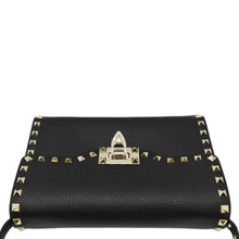 Load image into Gallery viewer, VALENTINO Rockstud Flip Lock Leather Shoulder  top look