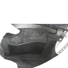 Load image into Gallery viewer, VALENTINO Rockstud Flip Lock Leather Shoulder Bag Black