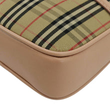 Load image into Gallery viewer, BURBERRY 1983 Knight Check Link Leather Crossbody Belt Bag Pink
