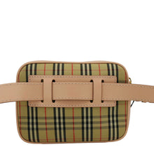 Load image into Gallery viewer, BURBERRY 1983 Knight Check Link Leather Crossbody Belt Bag Pink