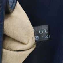Load image into Gallery viewer, GUCCI Signature Padlock Small Leather Top Handle Shoulder Bag Blue 409487