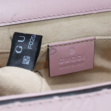 Load image into Gallery viewer, GUCCI Signature Padlock Leather Top Handle Shoulder Bag Pink 409487