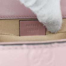 Load image into Gallery viewer, GUCCI Signature Padlock Leather Top Handle Shoulder Bag Pink 409487