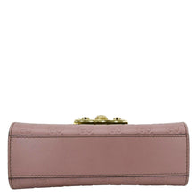 Load image into Gallery viewer, GUCCI Signature Padlock Leather Top Handle Shoulder Bag Pink 409487