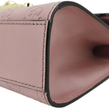 Load image into Gallery viewer, GUCCI Signature Padlock Leather Top Handle Shoulder Bag Pink 409487
