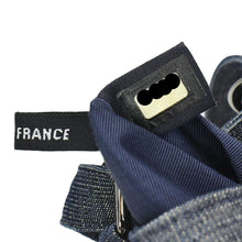 Load image into Gallery viewer, CHANEL Sequin Denim Small Drawstring Bucket Bag Blue