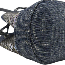 Load image into Gallery viewer, CHANEL Sequin Denim Small Drawstring Bucket Bag Blue