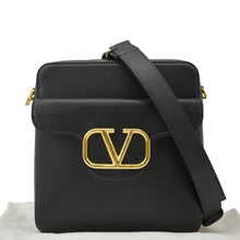 Load image into Gallery viewer, VALENTINO Garavani V Logo Leather Crossbody Bag Black