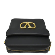 Load image into Gallery viewer, VALENTINO Garavani V Logo Leather Crossbody Bag Black