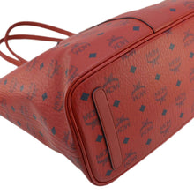Load image into Gallery viewer, MCM Reversible Liz Large Visetos Canvas Shopper Tote Bag  Red