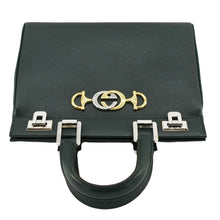 Load image into Gallery viewer, GUCCI Zumi Small Leather Top Handle Shoulder Bag Green 569712