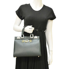 Load image into Gallery viewer, GUCCI Zumi Small Leather Top Handle Shoulder Bag Green 569712