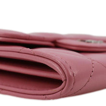 Load image into Gallery viewer, Chanel Classic Mini Flap Quilted Lambskin Leather Card Holder On Chain Pink