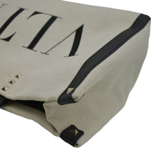 Load image into Gallery viewer, VALENTINO GARAVANI VLNT Small Canvas Tote Bag Cream