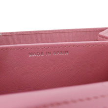Load image into Gallery viewer, Chanel Classic Mini Flap Quilted Lambskin Leather Card Holder On Chain Pink