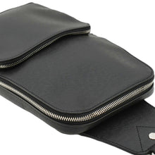Load image into Gallery viewer, LOUIS VUITTON Avenue Sling Taiga Leather Backpack Bag Black