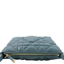 Load image into Gallery viewer, CHRISTIAN DIOR Diortravel Calfskin Macrocannage Clutch bag Blue