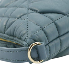 Load image into Gallery viewer, CHRISTIAN DIOR Diortravel Calfskin Macrocannage Clutch bag Blue