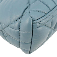Load image into Gallery viewer, CHRISTIAN DIOR Diortravel Calfskin Macrocannage Clutch bag Blue